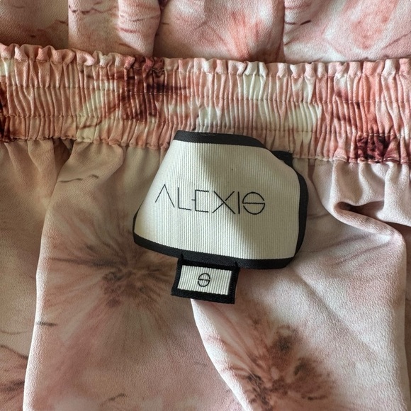 ALEXIS - Tilia Pink Floral Print Off The Shoulder Midi Dress Sz S - Picture 5 of 6